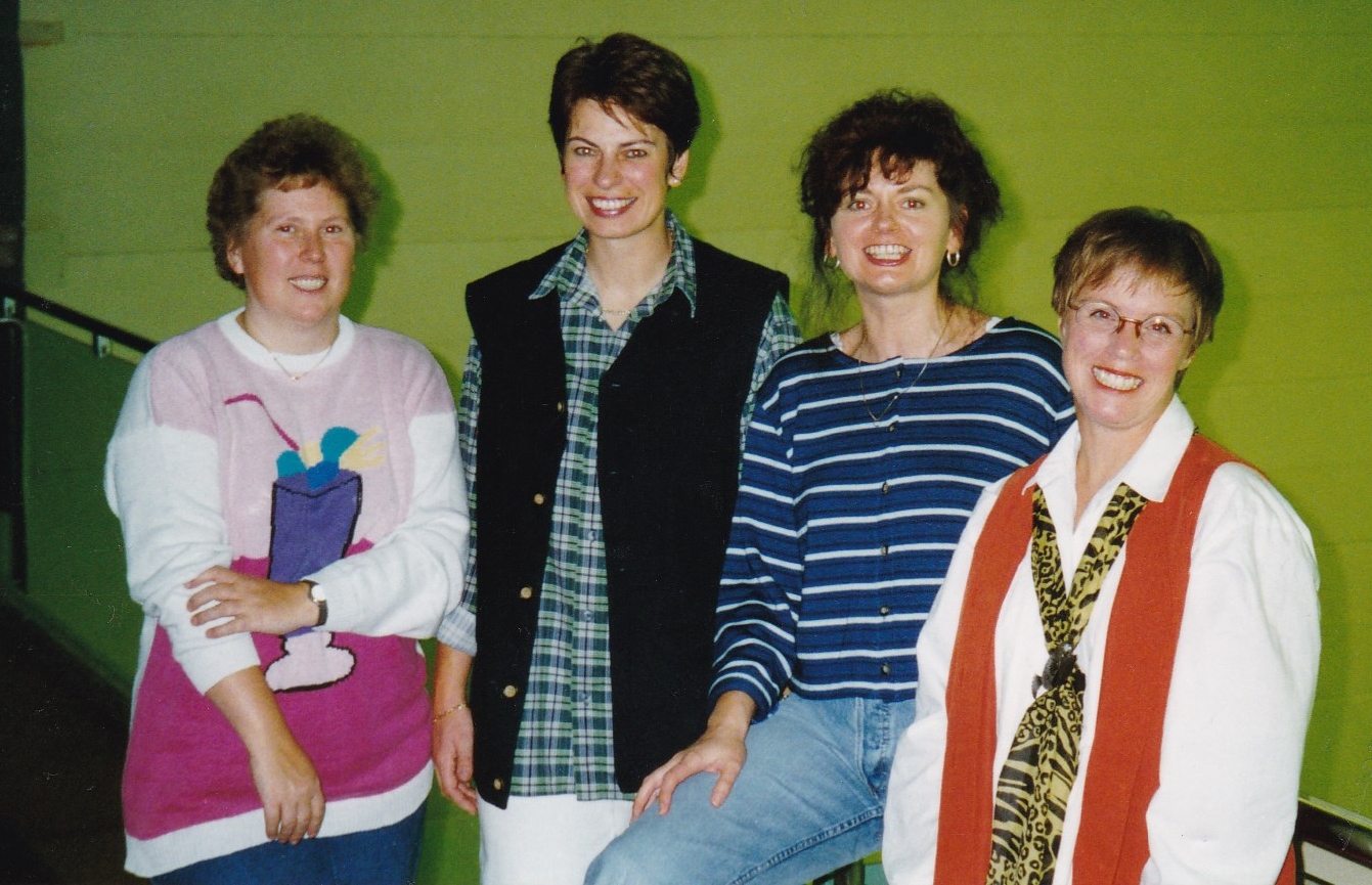 Damen 2 1997/98. von links: I. Schick, S. Kautzsch, R. Kaschuba, C. Fischer
