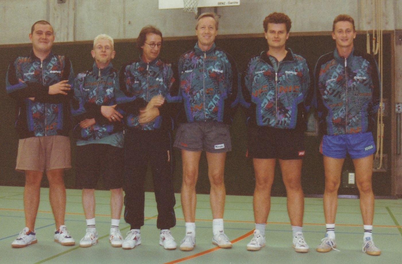 Herren 1 1997/98. von links: S. Butschek, M. Schwarz, W. Bacher, P. Müller, H. Lehnert, M. Becker