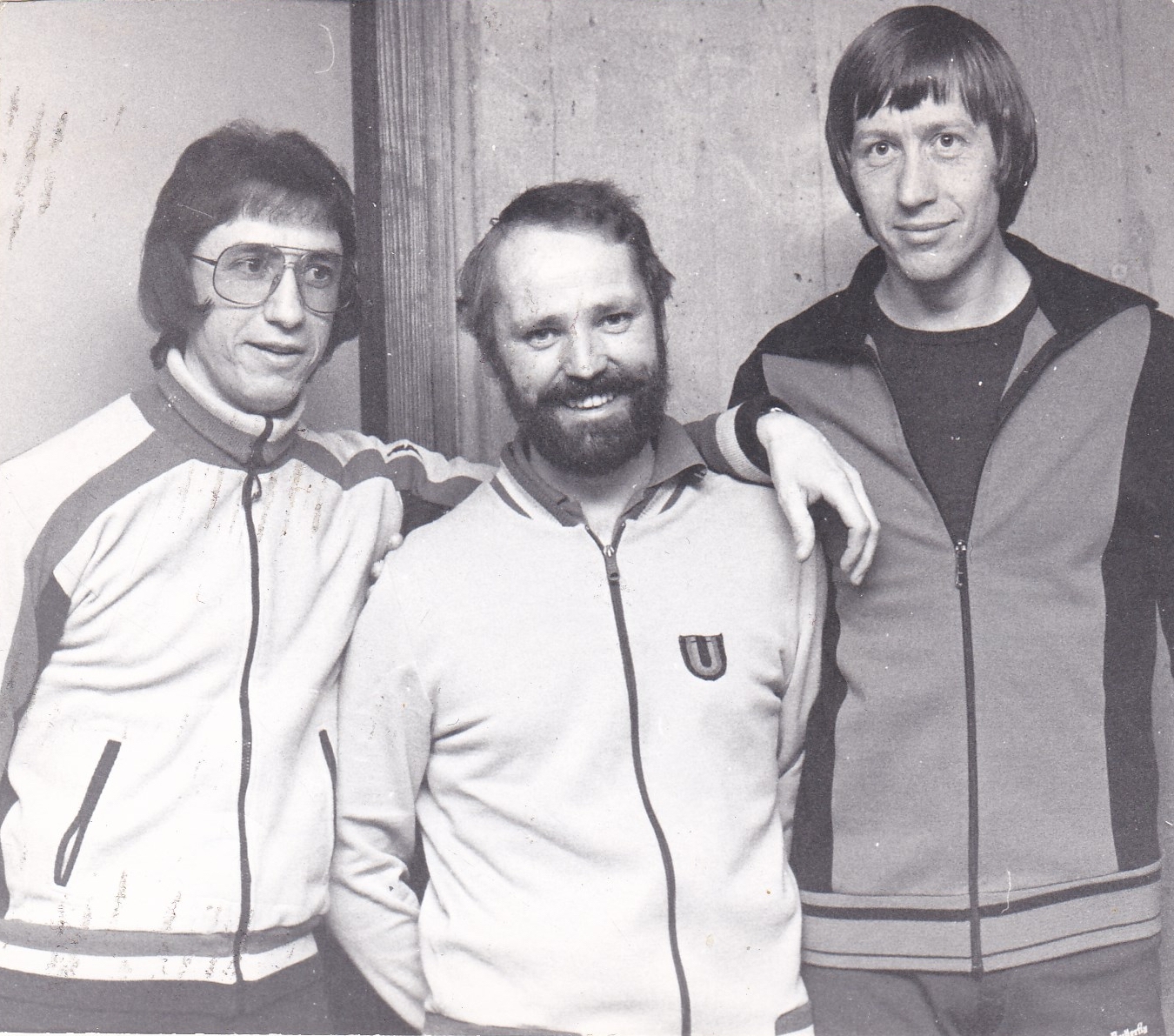 Herren 1 Pokal 1979/80. Von links: Bacher, Klugmann, P. Müller