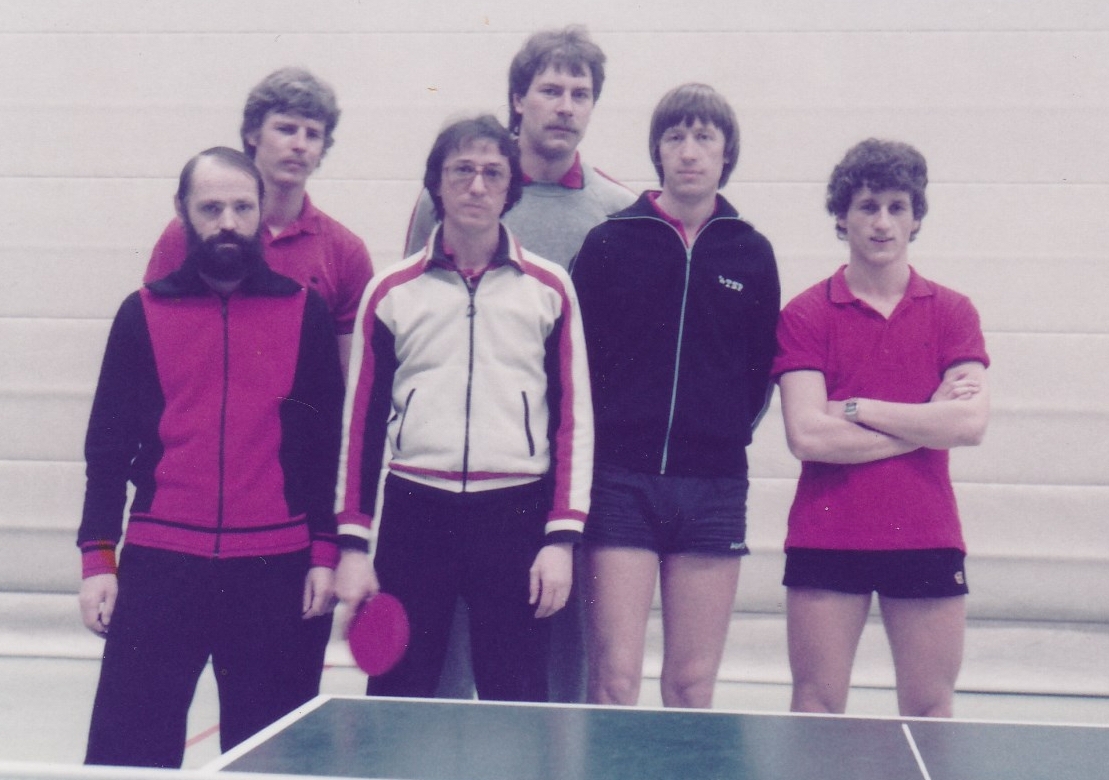 Herren 1 RR 1982/83. Von links: Klugmann, Schote, Bacher, Hölle, P. Müller, Koch