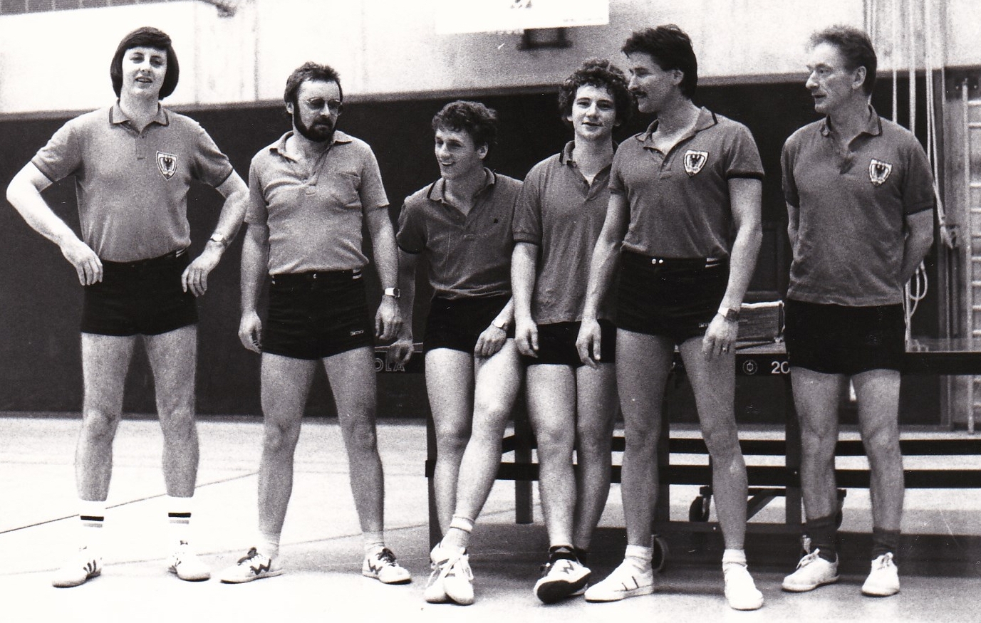 Herren 2 VR 1983/84. Von links: Mahler, Spreter, Koch, Andreas Wehrmann, Heldt, Alfons Wehrmann