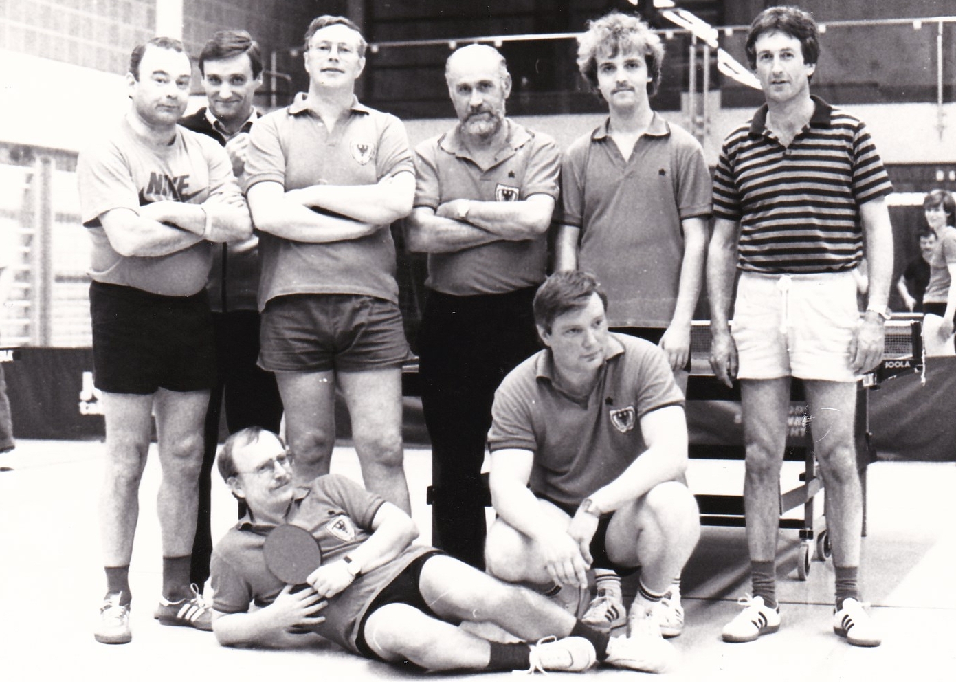 Herren 4 VR 1983/84. Hinten von links: Grimm, Kaldonek, Krieg, Effinger, Ober, Pfriender; vorne von links: Krüger, Trampenau