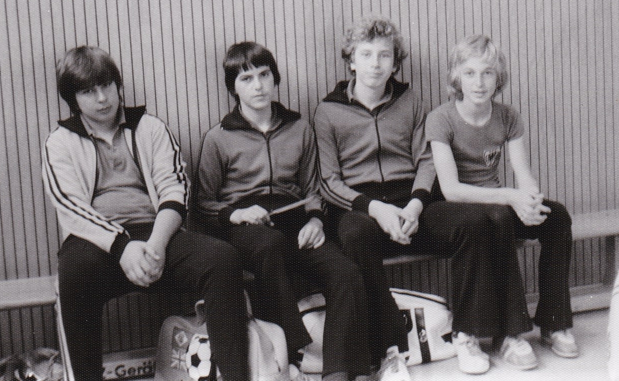 Jungen 1 VR 1978/79. Von links: Huber, Daiber, Rieble, Wrobel