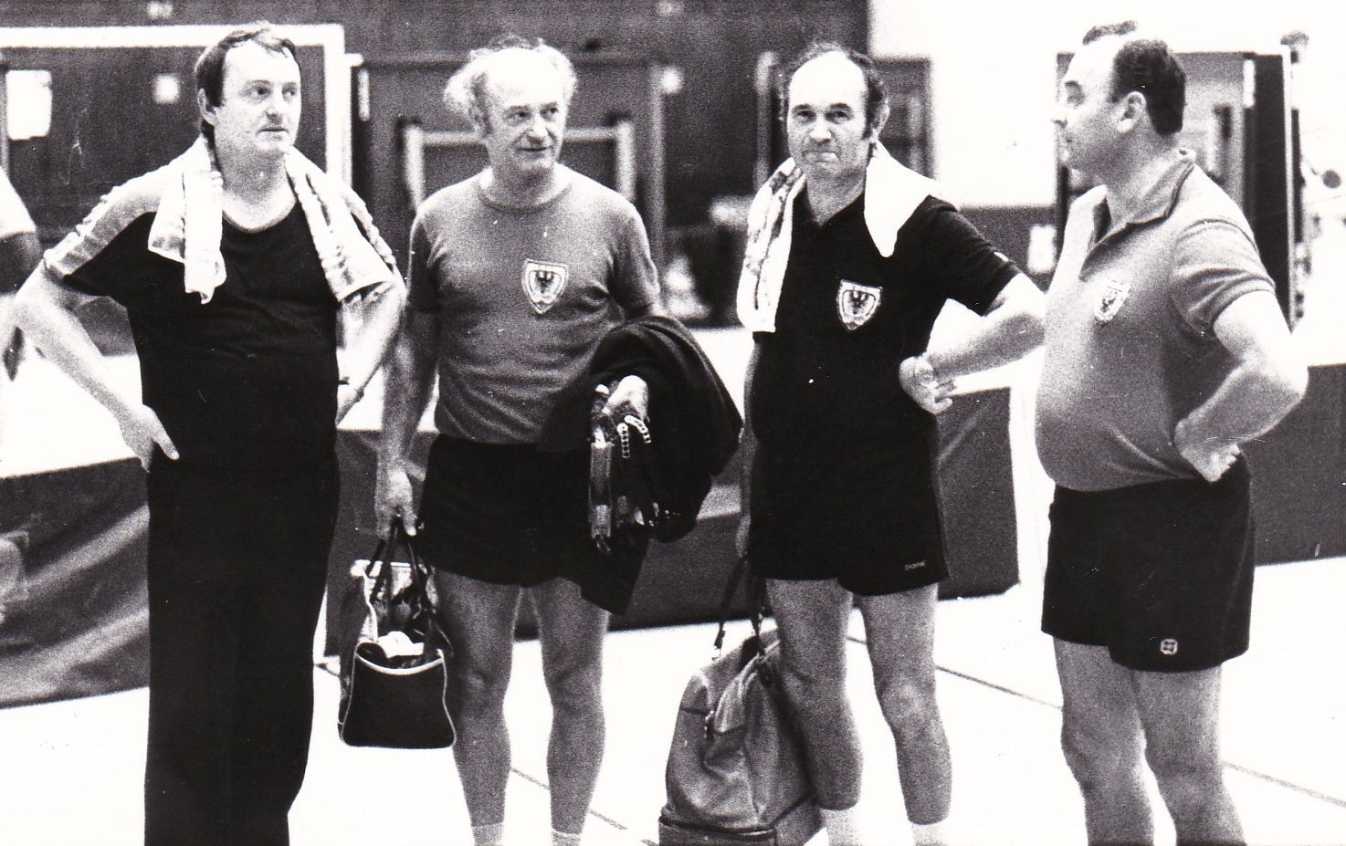 Senioren 2 VR 1983/84. Von links: Zeiselmeier, Heffner, Franz, Grimm