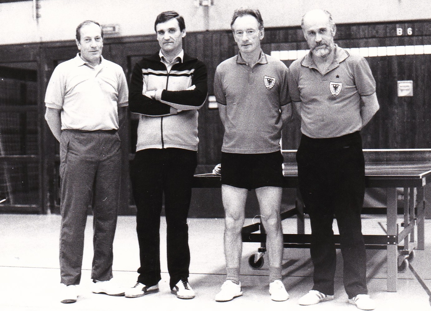 Senioren 1 VR 1983/84. Von links: Deifel, Kaldonek, Wehrmann, Effinger