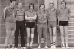 Herren 1 VR 1978/79. Von links: Kaldonek, Deifel, Bacher, Gerstner, Hübner, P. Müller
