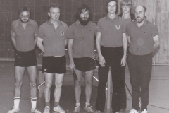 Herren 2 VR 1978/79. Von links: Spreter, Wehrmann, Mutscheller, Emminger, Lampe, Effinger